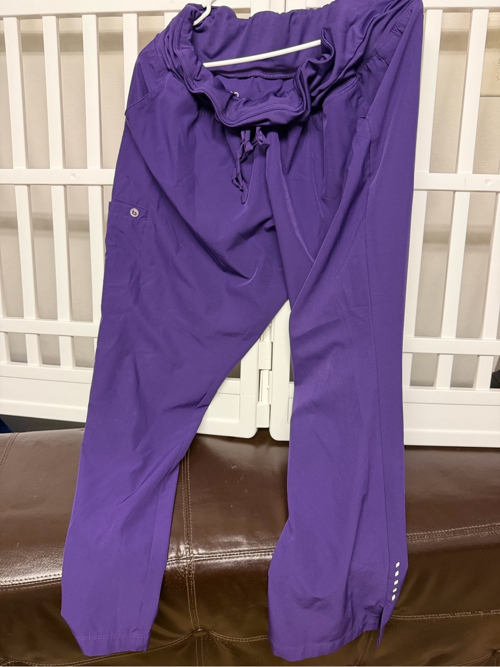 Women’s Purple Drawstring Scrub Pants
